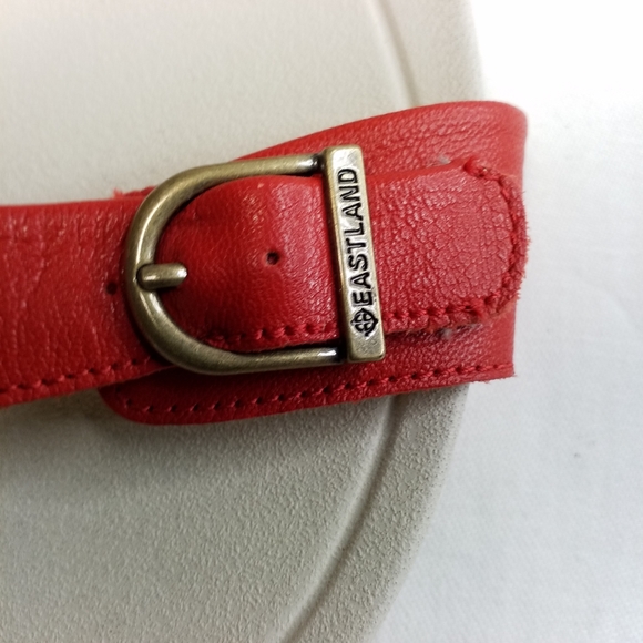 Eastland ivory with red leather straps Cape Ann 11M - Picture 7 of 7